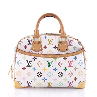 Louis Vuitton Trouville Handbag Monogram Multicolor White 2664502