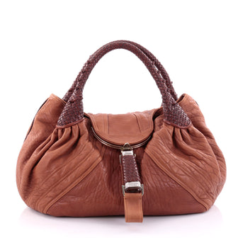 Fendi Spy Bag Leather Brown 2666801