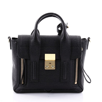 3.1 Phillip Lim Pashli Satchel Leather Mini Black 2666901