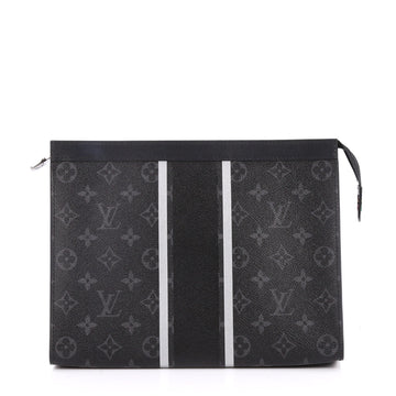 Louis Vuitton Pochette Voyage Limited Edition Monogram Eclipse Flash Canvas MM Black 2670301