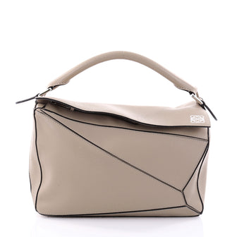 Loewe Puzzle Bag Leather Small Neutral 2670901