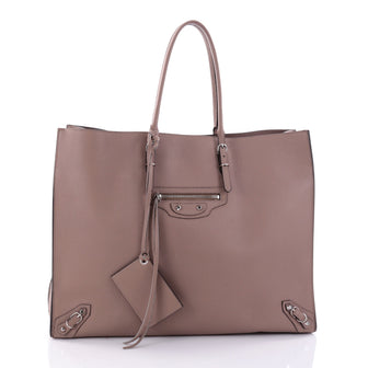Balenciaga Papier A4 Zip Around Classic Studs Handbag neutral 2674801