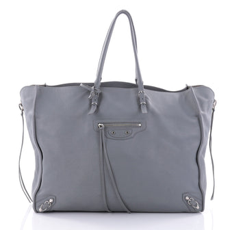 Balenciaga Papier A4 Zip Around Classic Studs Handbag gray 2674802