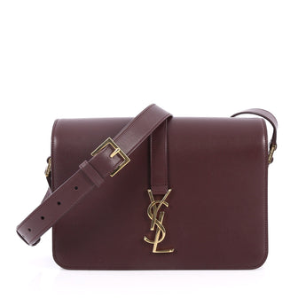 Saint Laurent Monogram Universite Handbag Leather Medium red 2677101