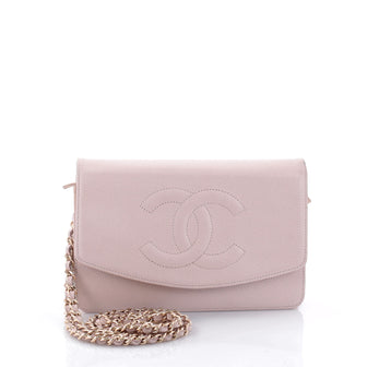 Chanel Vintage Timeless Wallet on Chain Caviar Pink 2677801