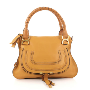 Chloe Marcie Satchel Leather Medium Orange 2678401