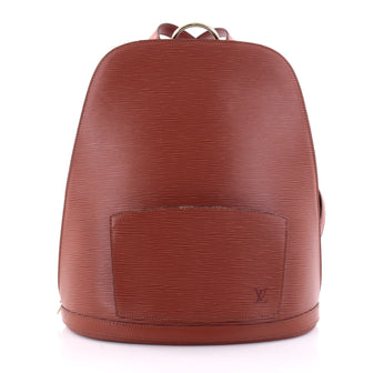 Louis Vuitton Gobelins Handbag Epi Leather Brown 2678704