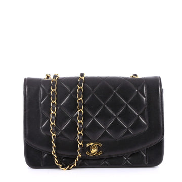 Chanel Vintage Diana Flap Bag Quilted Lambskin Medium 2678901