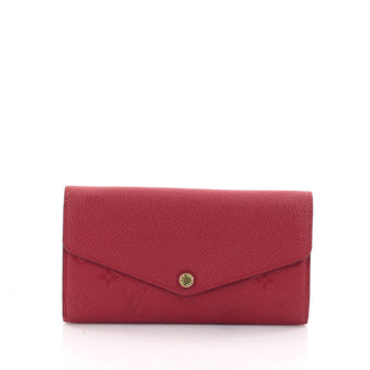 Louis Vuitton Sarah Wallet NM Monogram Empreinte Leather Red 2681602