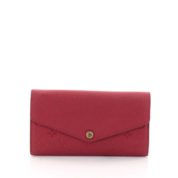 Louis Vuitton Sarah Wallet NM Monogram Empreinte Leather Red 2681602
