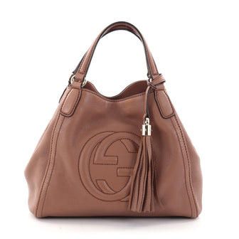 Gucci Soho Convertible Shoulder Bag Leather Small Brown 2681603