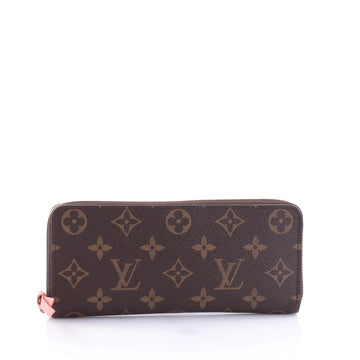 Louis Vuitton Clemence Wallet Monogram Canvas Brown 2684005