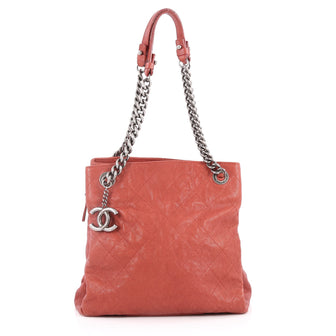 Chanel Simply CC Tote Quilted Caviar Small Red 2685401