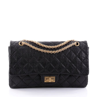Chanel Reissue 2.55 Handbag Quilted Aged Calfskin 227 Black 2685501