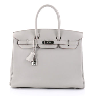 Hermes Birkin Handbag Grey Togo with Palladium Hardware 2687901