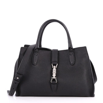 Gucci Jackie Soft Tote Leather Small Black 2689003
