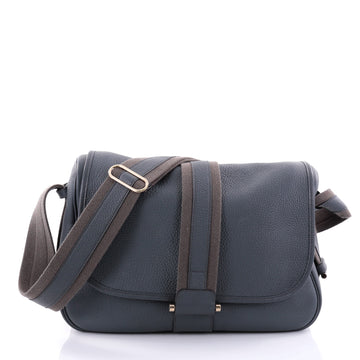 Hermes Bourlingue Messenger Bag Clemence Blue 2689304