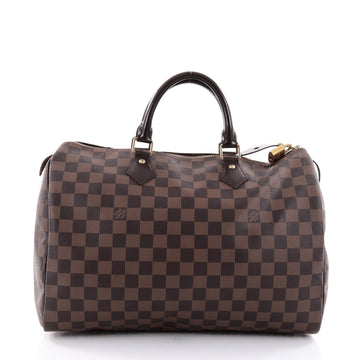 Louis Vuitton Speedy Handbag Damier 35 Brown 2689701