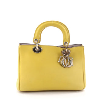 Christian Dior Diorissimo Tote Smooth Leather Mini Yellow 2691107