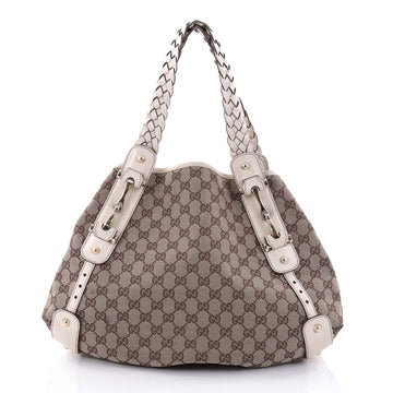 Gucci Pelham Shoulder Bag GG Canvas Medium Brown 2692202