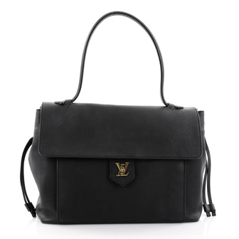 Louis Vuitton Lockme Handbag Leather MM Black 2692902