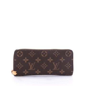 Louis Vuitton Clemence Wallet Monogram Canvas Brown 2696002