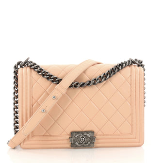 Boy Flap Bag Quilted Lambskin New Medium