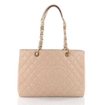 Chanel Grand Shopping Tote Quilted Caviar Neutral 2696203