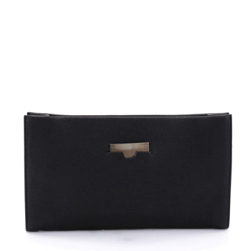 The Row Wrap Clutch Leather Medium Black 2697602