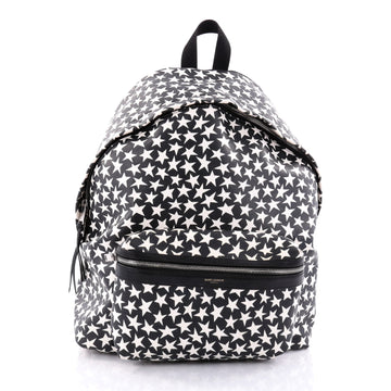 Saint Laurent City Backpack Printed Leather Black 2698503