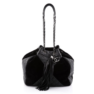 Chanel Patchwork Drawstring Bag Quilted Leather and 2699401
