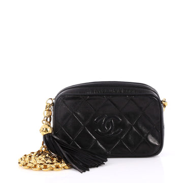 Chanel Vintage Diamond CC Camera Bag Quilted Leather 2699701