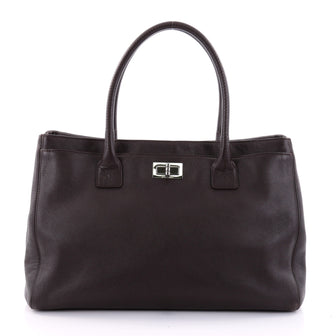 Chanel Reissue Cerf Executive Tote Leather Medium Brown 2702201