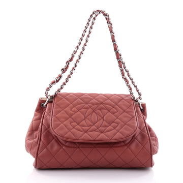 Chanel Timeless Accordion Flap Bag Quilted Caviar Orange 2702701