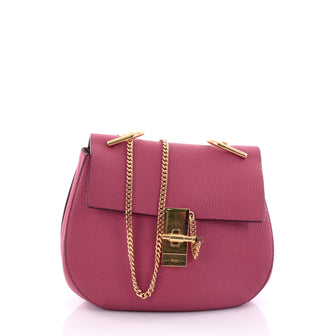 Chloe Drew Crossbody Bag Leather Small Pink 2702906