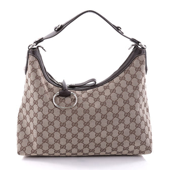 Gucci Icon Bit Hobo GG Canvas Medium Brown 2705002