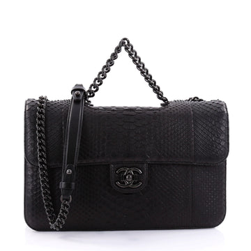 Chanel Perfect Edge Flap Bag Python Jumbo Black 2705202