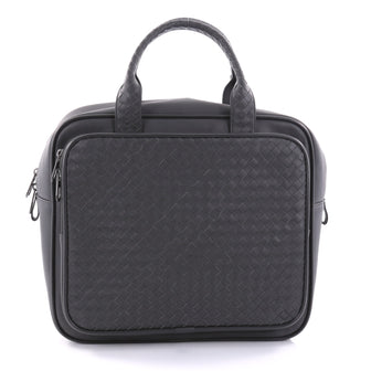 Bottega Veneta Pocket Travel Bag Leather with gray 2708703