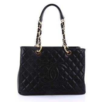 Chanel Grand Shopping Tote Quilted Caviar Black 2712601