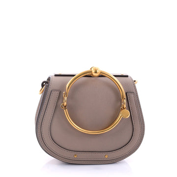 Chloe Nile Crossbody Bag Leather Small Brown 2712602