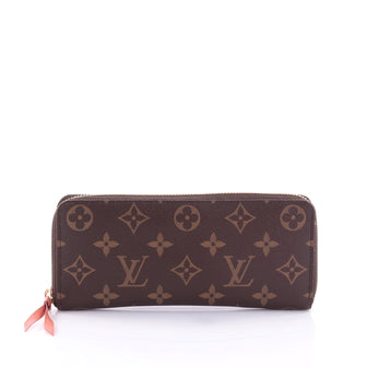 Louis Vuitton Clemence Wallet Monogram Canvas Brown 2715201