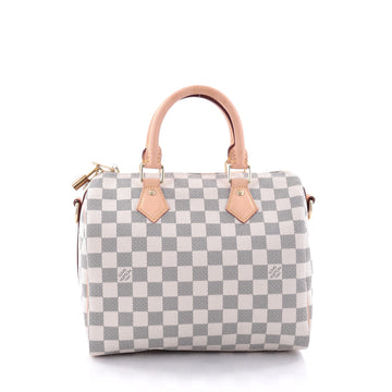 Louis Vuitton Speedy Bandouliere Bag Damier 25 White 2716003