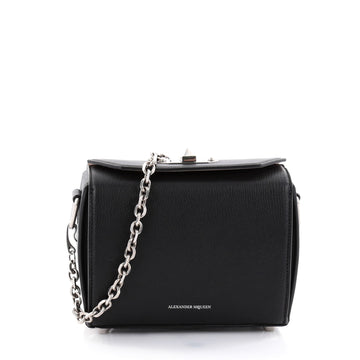 Alexander McQueen Box Shoulder Bag Leather 19 Black 2716402