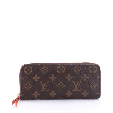 Louis Vuitton Clemence Wallet Monogram Canvas Brown 2717305
