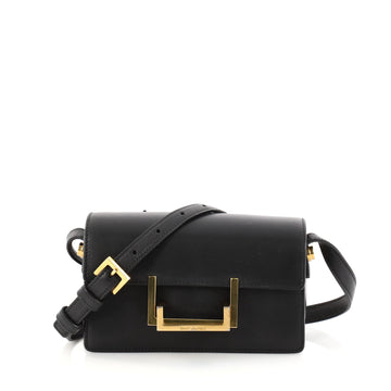Saint Laurent Lulu Shoulder Bag Leather Small Black 2717801