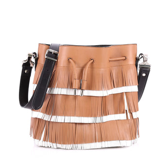 Proenza Schouler Bucket Bag Fringe Leather Medium Brown 2717901