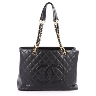 Chanel Grand Shopping Tote Quilted Caviar Black 2718601