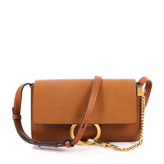 Chloe Faye Shoulder Bag Leather Small Brown 2719001