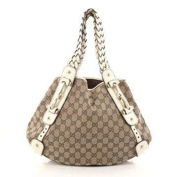 Gucci Pelham Shoulder Bag GG Canvas Small Brown 2721102