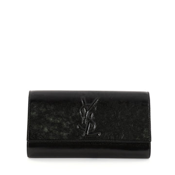 Saint Laurent Belle de Jour Clutch Leather Large Black 2722201